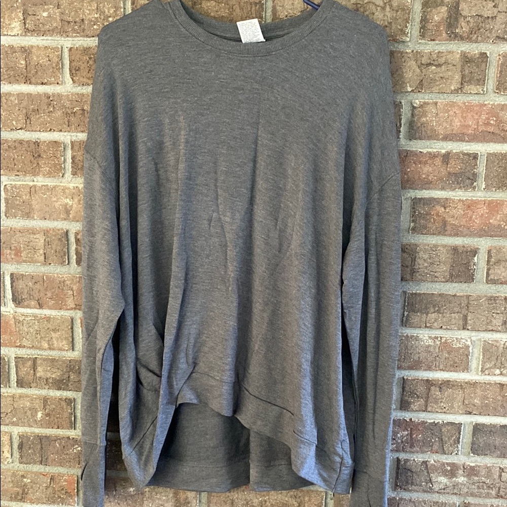 Oversized soft cotton All in Motion Heather Gray Top